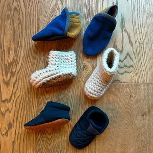 Teva Patagonia and Wool Baby Booties Bundle